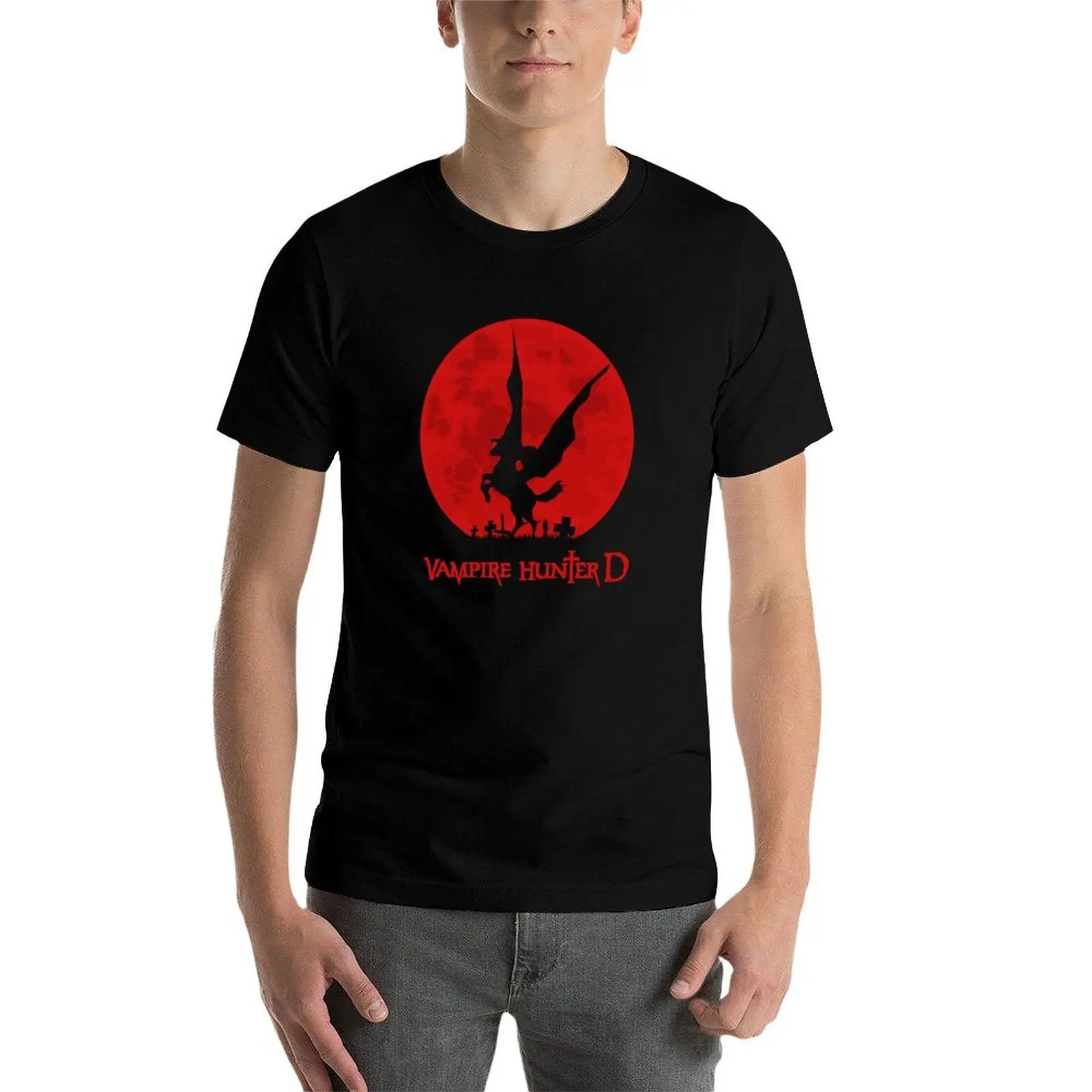 

Vampire Hunter D - Graveyard Moon T-Shirt t shirt personalised cotton t shirts man 100% T-Shirt