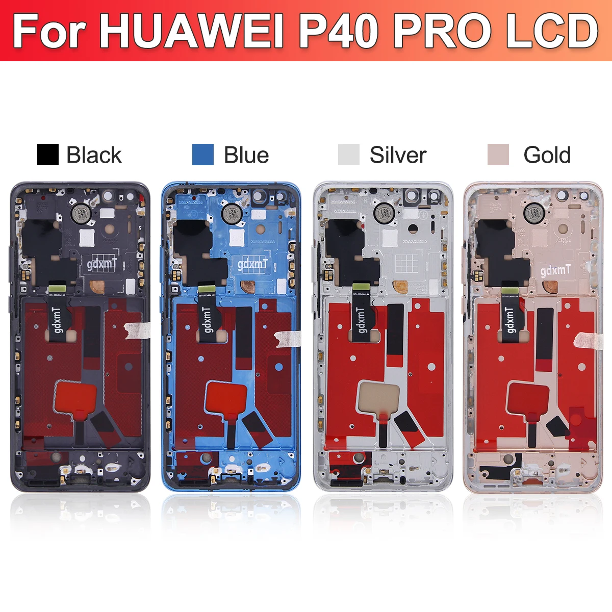 Schermo LCD Di Ricambio Per Huawei P40 Pro 6.58” Incell | Con Telaio Nero, Per ELS-NX9 E ELS-N04, Kit Attrezzi Incluso - 2