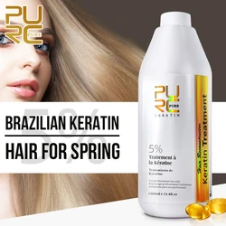 PURC Brazilian Keratin Hair Treatment Formalin Smoothing Straightening Soften Nourishing Hair Care Professional Salon Products