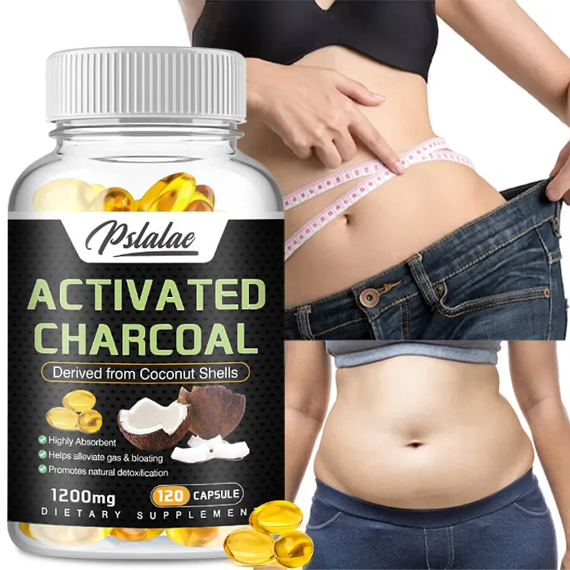 

Premium Activated Charcoal Supplement Naturally Highly Absorbent, Helps Relieve Gas and Promotes Natural Detoxification