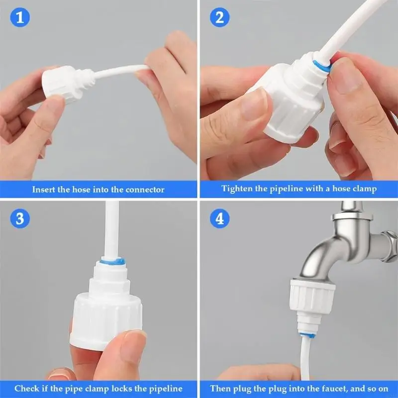 D0AB đáng tin cậy 15m Nước cung cấp bộ dụng cụ phổ quát lắp ráp tủ lạnh ống dẫn ống dẫn ống dẫn nước cho tủ lạnh