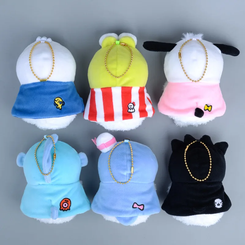 Kawaii Sanrio Hangyodon Pachacco Cartoon Cute Kero Kero Keroppi Little Seal Plush Toy Backpack Pendant Keychain Accessories Gift