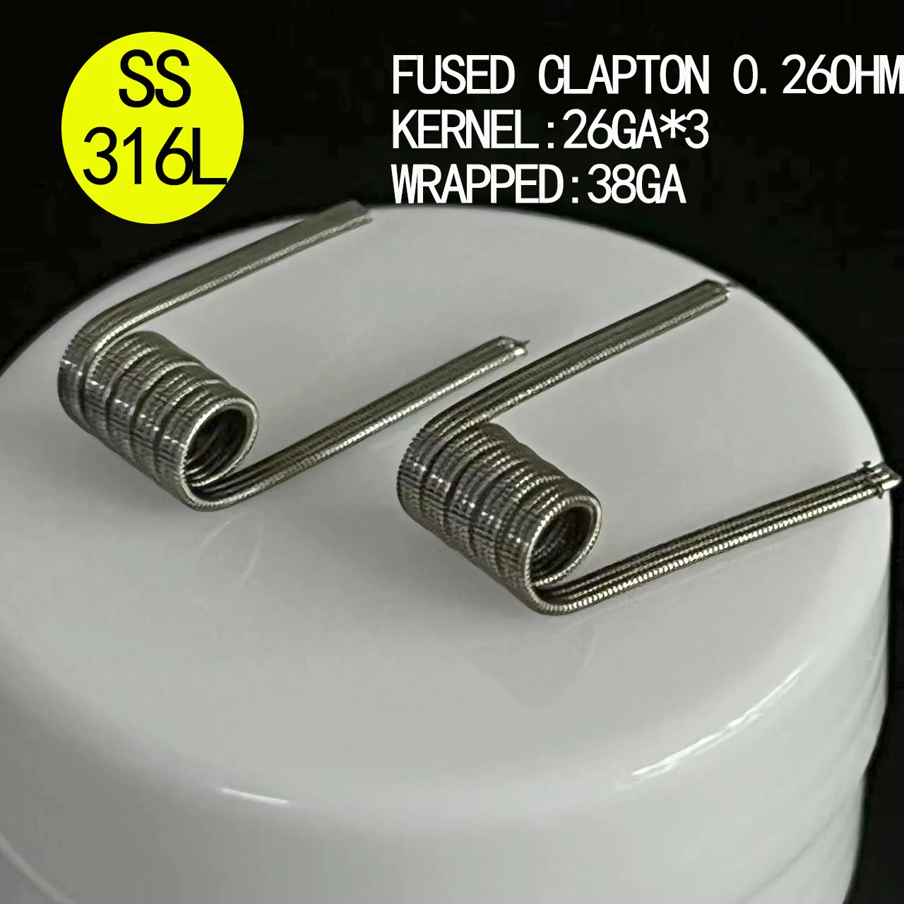 50pcs Fused Alien Clapton 3.0 Aperture PreBuilt Coils Premade Mix Twisted Master Resistance Heating Wire Furniture Fitting