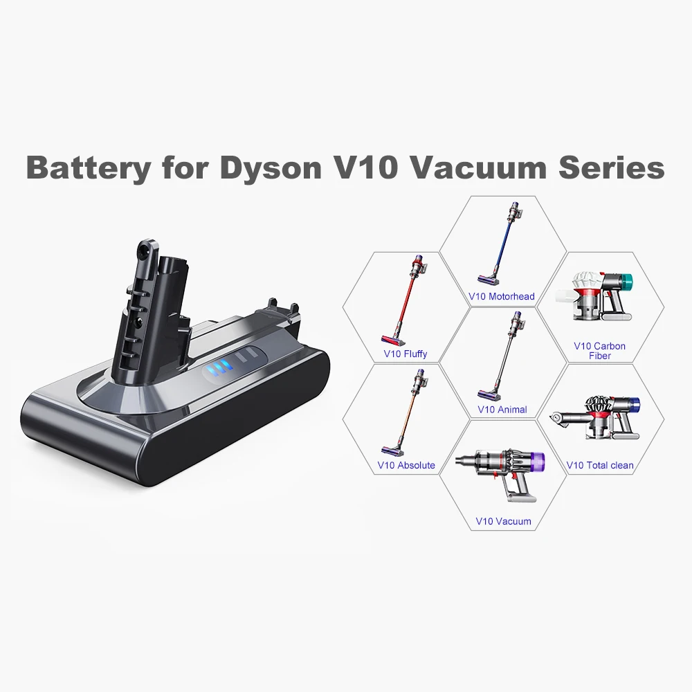 Bateria 25,2 V do Dyson V10 SV12 6000 mAh akumulatory litowo-jonowe akumulator do odkurzacza ręcznego Dyson zapasowy akumulator