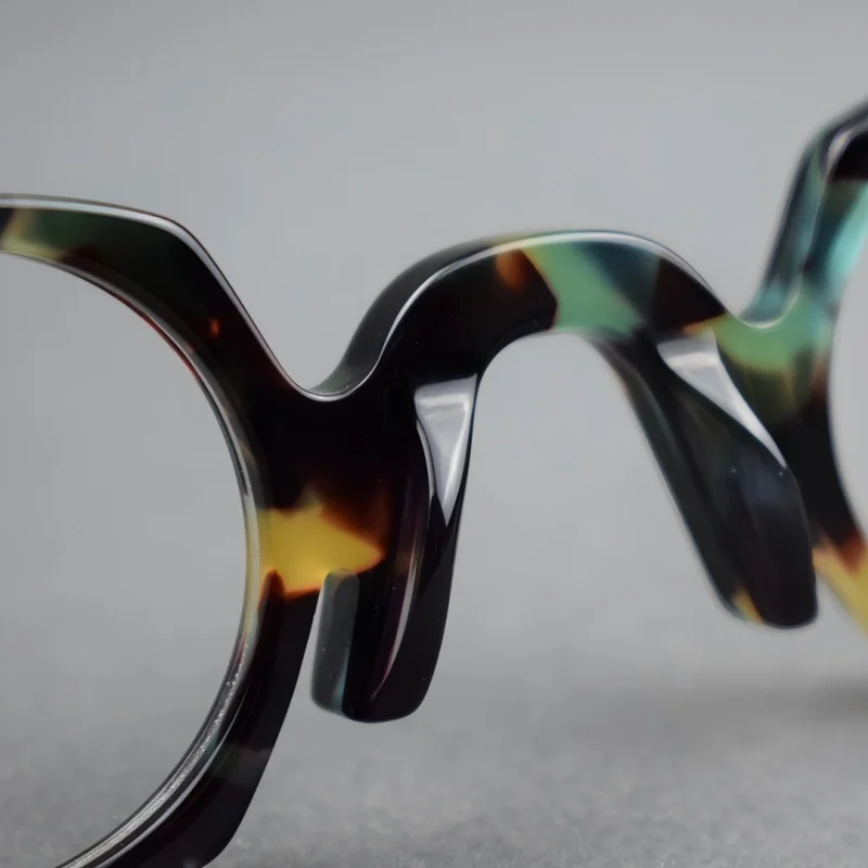 Plate Eyeglass Frame Retro Round Small Frame Men's And Women's Eyeglass Frames Height Number Optical Prescription Frame 212