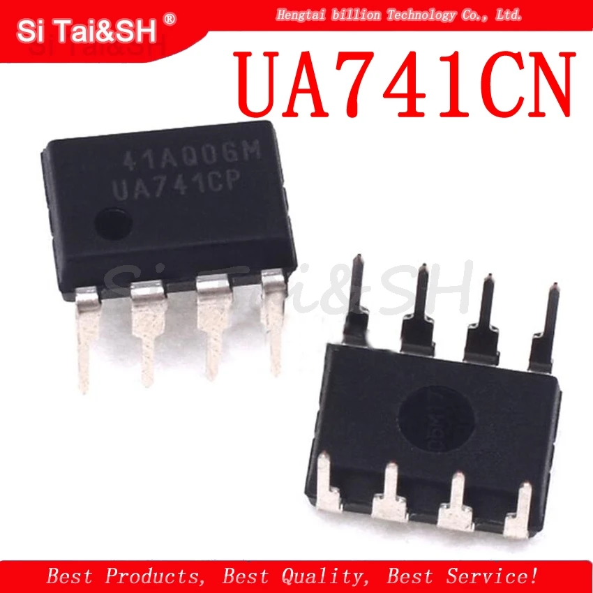 20PCS DIP8 IC UA741CN UA741CP UA741 OP Amp LM741 741 TI IC OPAMP GP 1MHZ Original