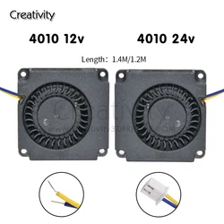 Creativity 3D Printer 4010/5015 Turbine Fan DC 12V/24V Cooling Turbo Fan 4010 Axial Blower Radial Fan for CR10/Ender 3/Ender5