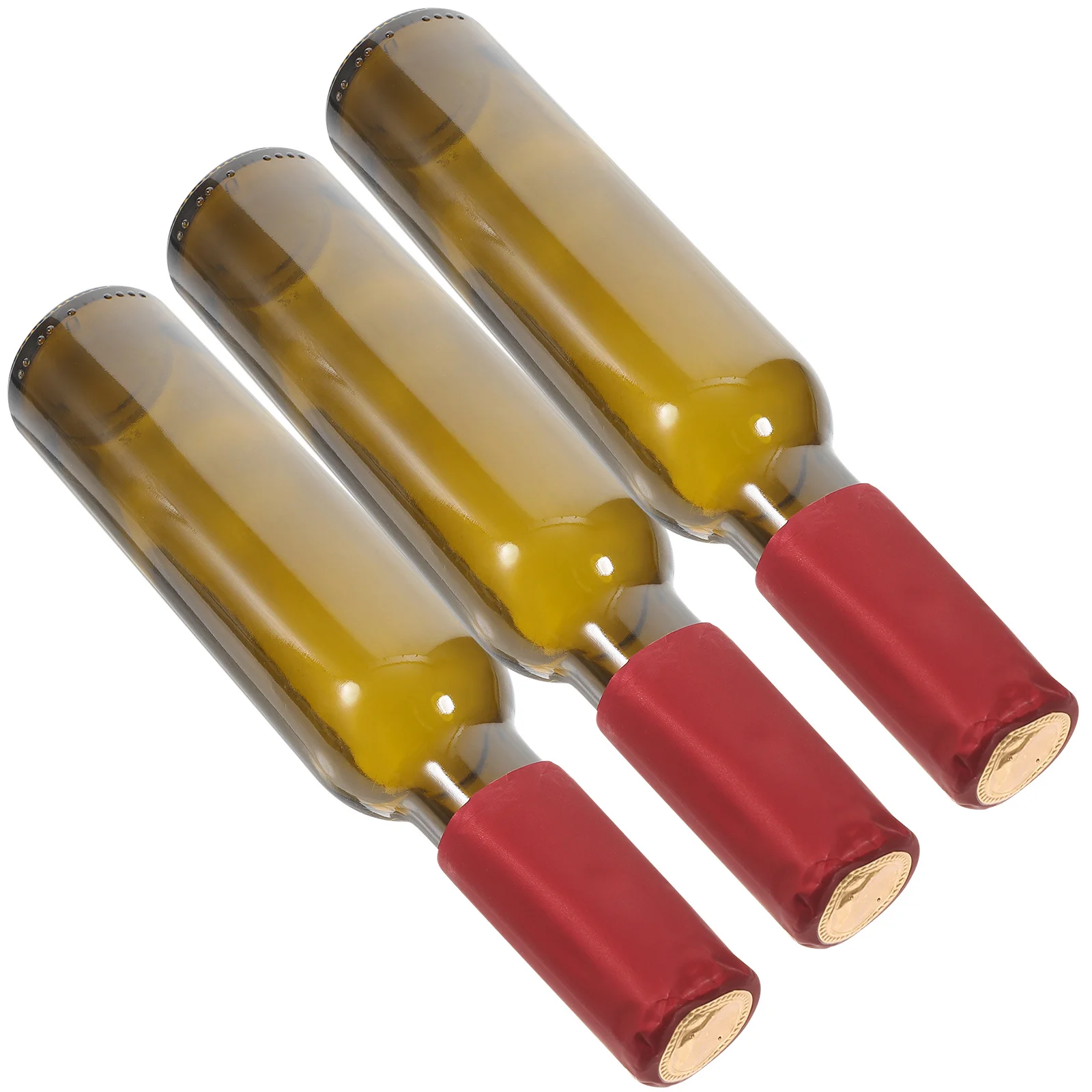 

3Pcs Empty Glass Wine Bottles Red Wine Bottle Craft Decor for DIY Home Bar Juice Container Flower Vase Multifunctional Reusable