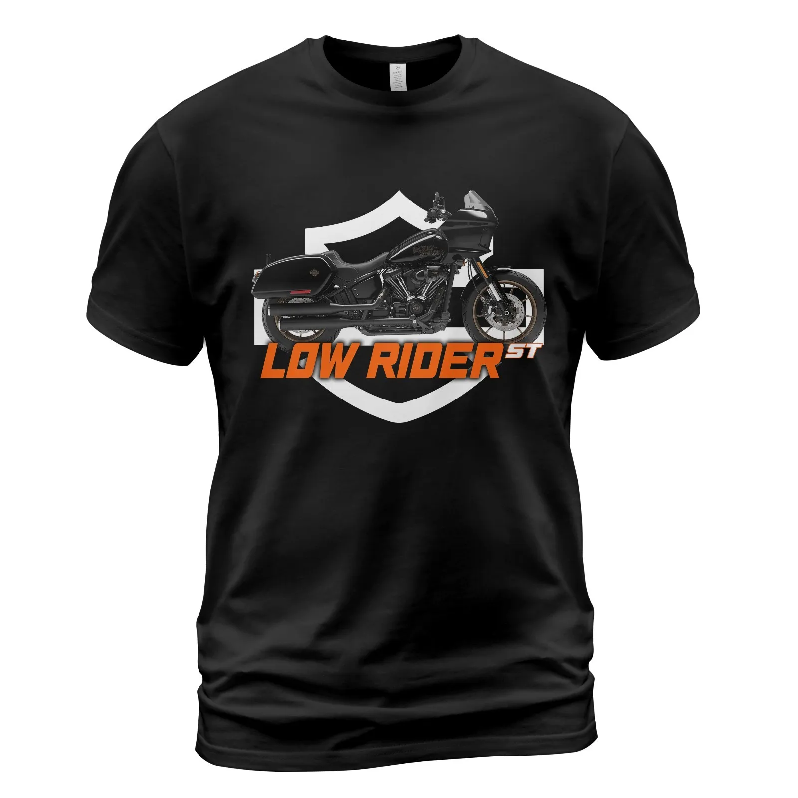 Retro H-D Low Rider ST Motorcylce Fans Gift T-Shirt 100% Cotton O-Neck Short Sleeve Summer Casual Mens T-shirt Rider Streetwear