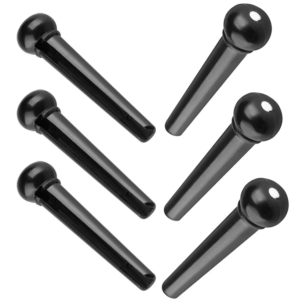 

6pcs Guitar Bridge Pins Acoustic Guitar Pegs Replacement Parts Accessories Durable ABS For Guitars Stable Sound Easy Install