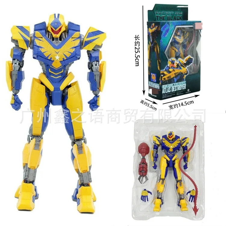 Nuevo Pacific Rim Black Boundary Atlas destructor Mecha modelo juguete para niños colección de regalo figuras de acción Anime modelo juguete para regalo