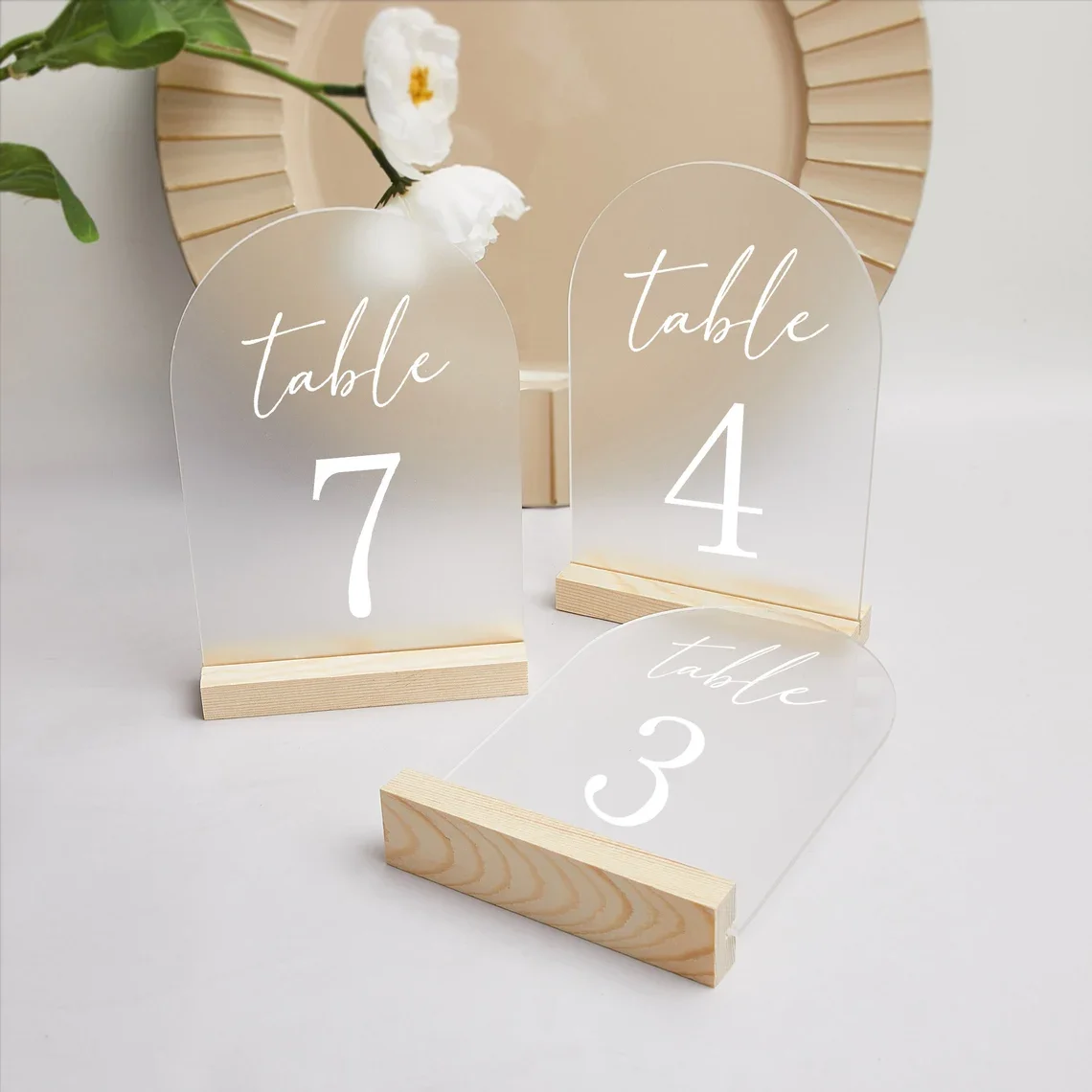 Acrylic Table Numbers,Wedding Table Decor,Wedding Table Signs,Numbers Stationery  Decor