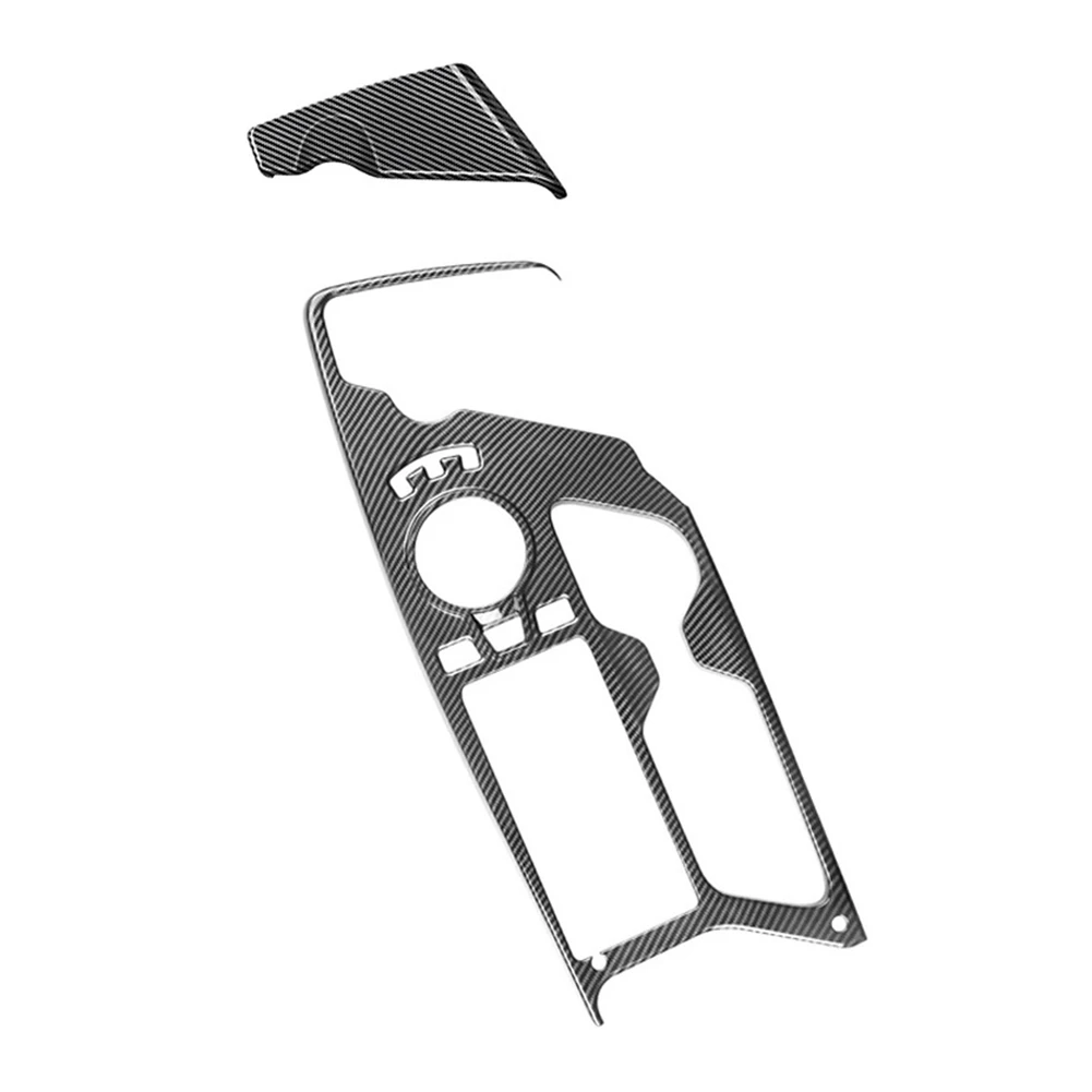 

2 шт. автомобильная центральная консоль из углеродного волокна, панель переключения передач, держатель для чашки с водой, декоративная накладка для KIA EV6 2021 2022 LHD