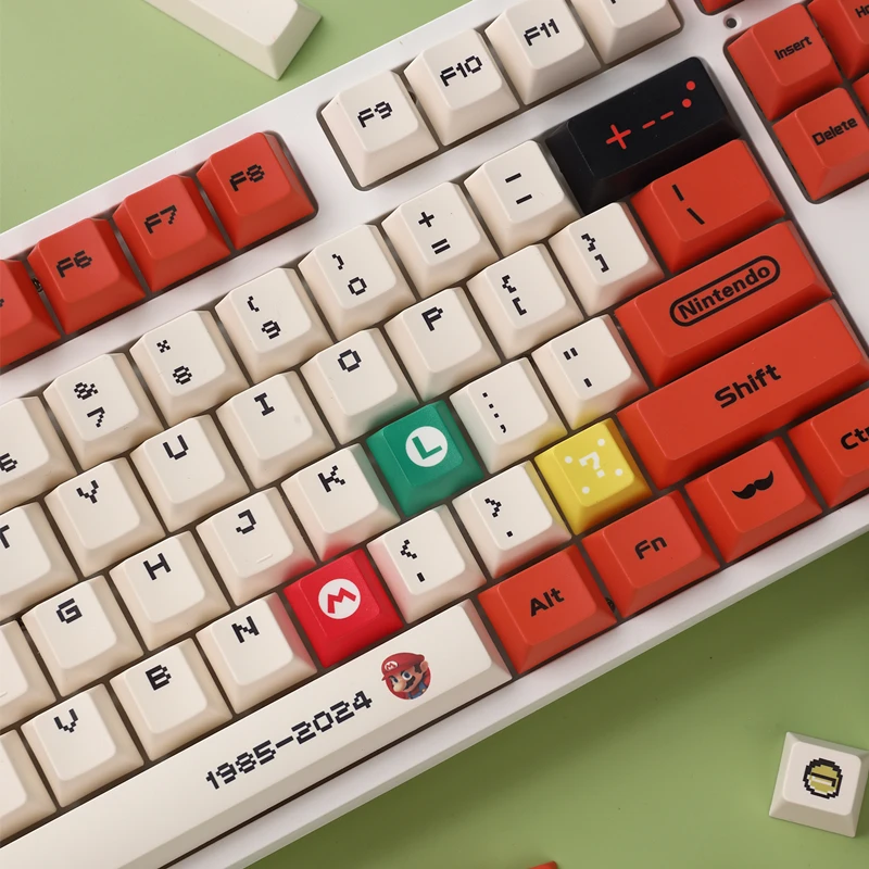 Kapsle 125 klawiszy PBT spersonalizowana nakładka na klucz Game Boy Mini klawiatura mechaniczna suiriable do tabletu Gaming Keyboard