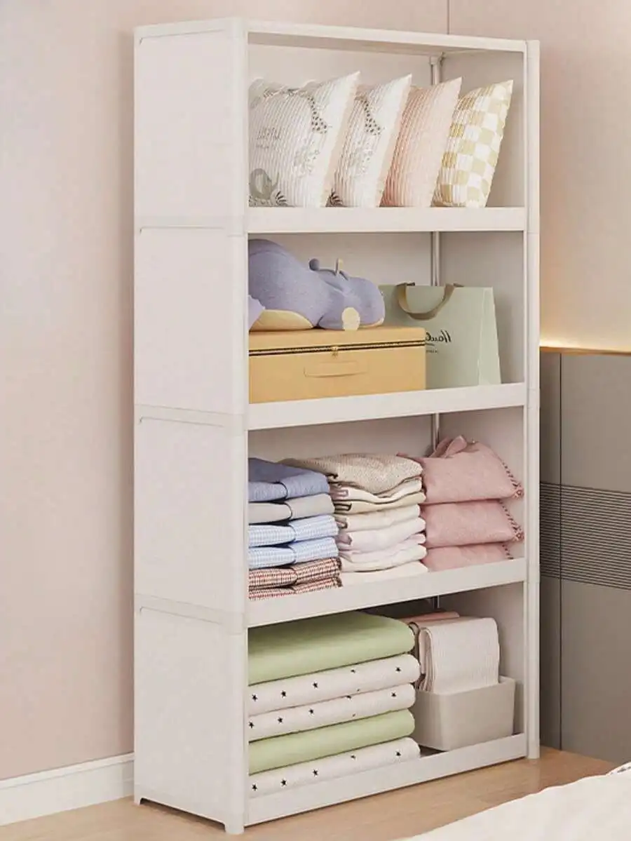 1pc 1pc Dust-Proof Storage Cabinet With Lid, Wardrobe Bookshelf Storage Rack, Space-Saving, Sturdy & Stylish, Easy Assembly & Disass - Aliexpress Deal