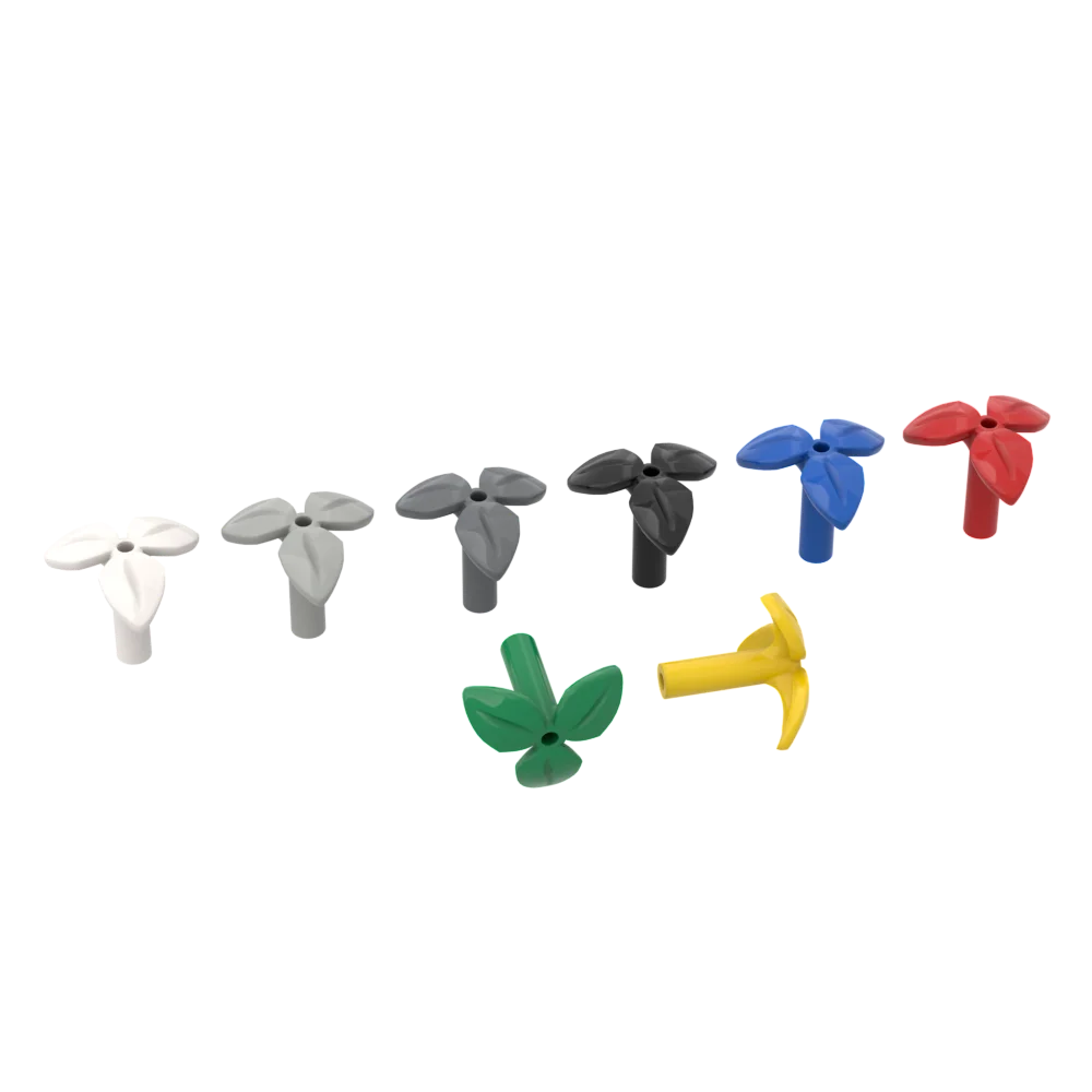 10 قطعة أجزاء MOC 37695 جذع النبات مع 3 أوراق دبوس سفلي متوافق مع الطوب لتقوم بها بنفسك تجميع اللبنات لعبة ألغاز الجسيمات للأطفال