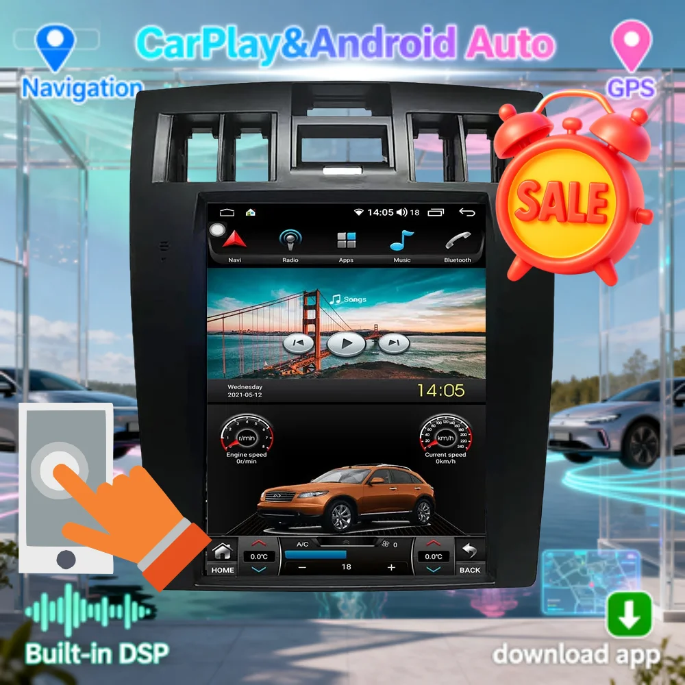 Upgrade For Hyundai Rohens Genesis Coupe 2005-2008 Android Radio Multimedia Wireless Carplay Stereo Radio GPS Navigation Auto
