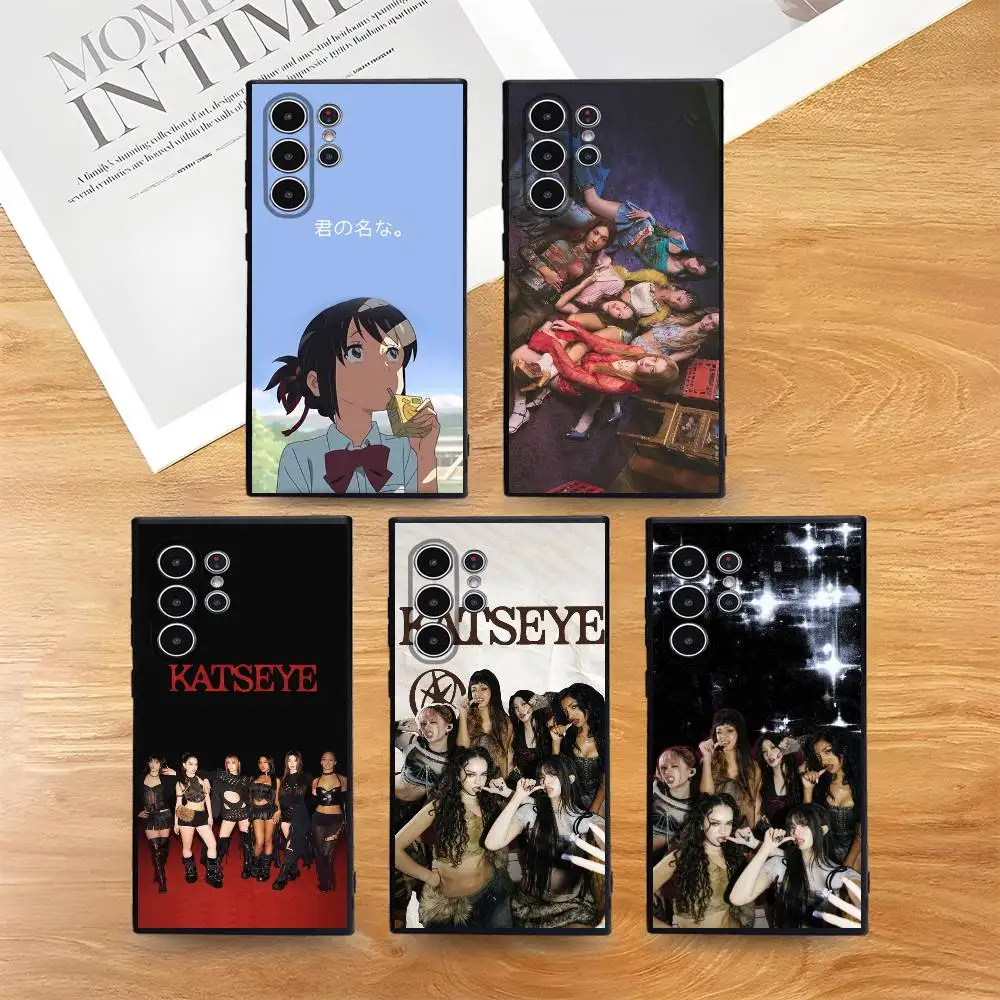 

Girls Group Katseye Phone Case For Phone S Series S21 S22 S23 S24 S25 FE Plus Ultra TPU Soft To Skin-friendly Case