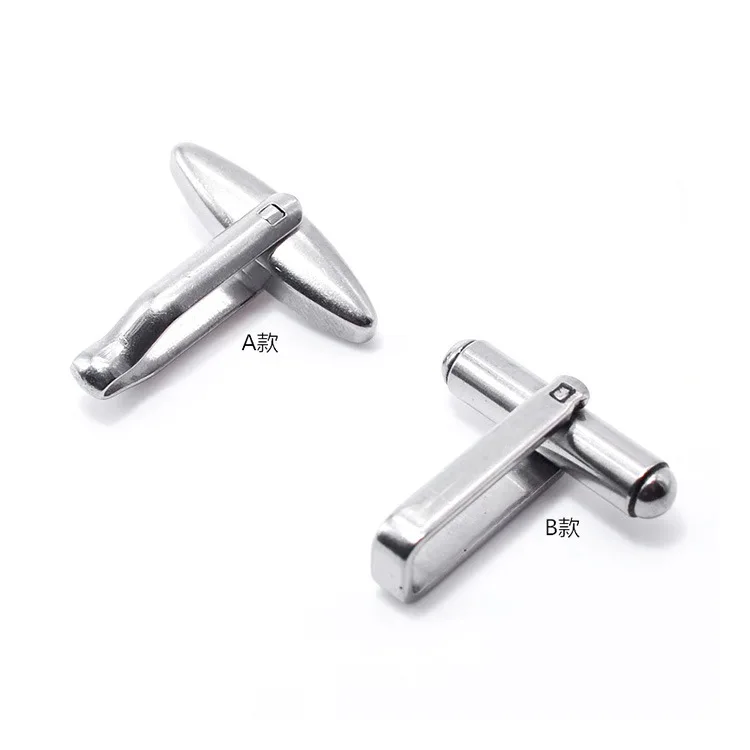 2pcs Manufacturers wholesale stainless steel cufflinks cufflinks multi-specification jewelry accessories