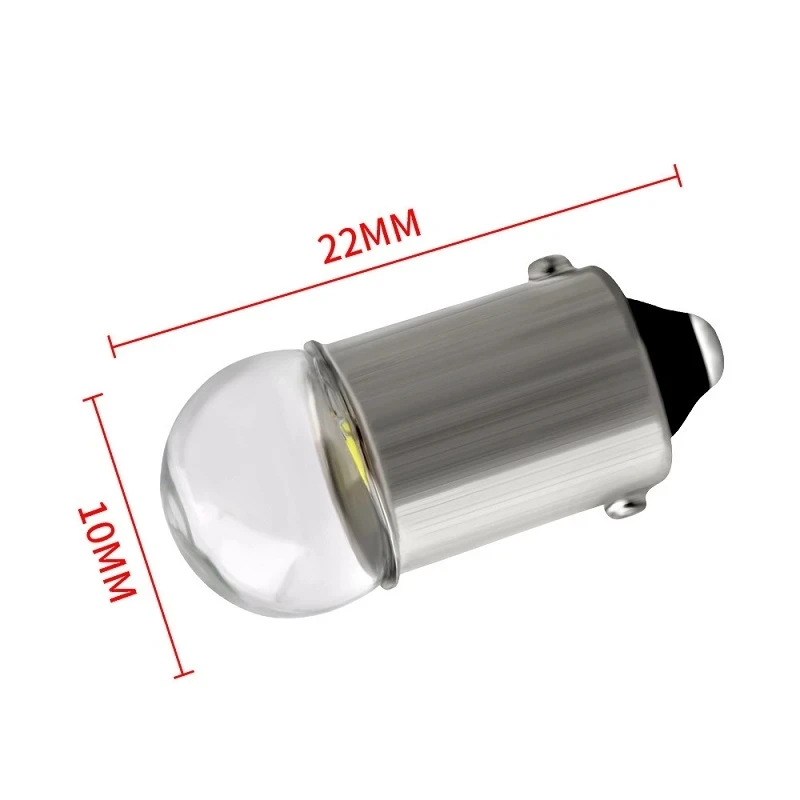 4/10Pcs BA9S T4W Car Bulbs T2W T3W H5W Interior Lamp Reading License Plate Lights 1 LED 3030 SMD DC 12V 12913 12910 12929 White