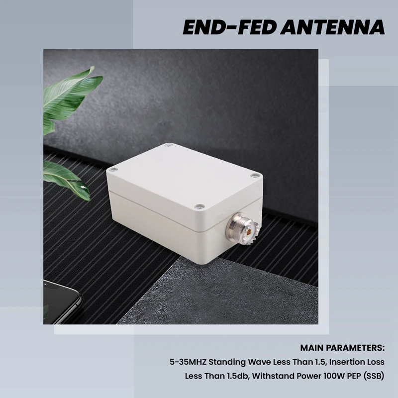 Многофункциональная концевая антенна Barron, коротковолновая антенна Barron 49:1, четырехдиапазонная концевая антенна Barron