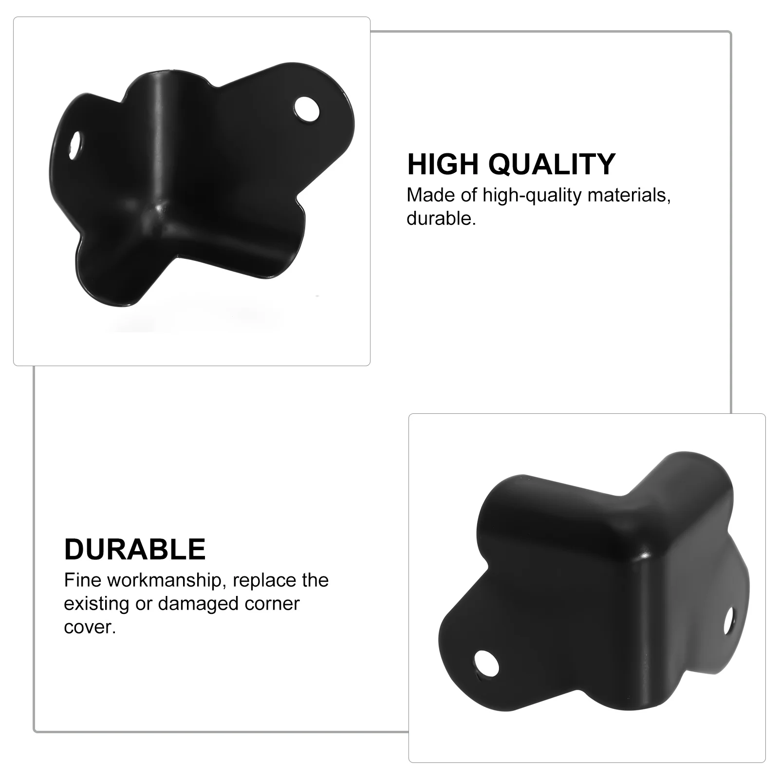 24 قطعة غطاء زاوية مكبر الصوت لحواف الخزانة، بديل عملي ومفيد مع صناعة متقنة