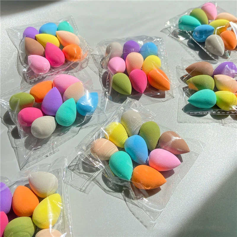 20/100Pcs Mini Beauty Egg Makeup Sponge Cosmetic Puffs Dry&Wet Sponge Cushion Foundation Powder Beauty Tool Make Up Accessories