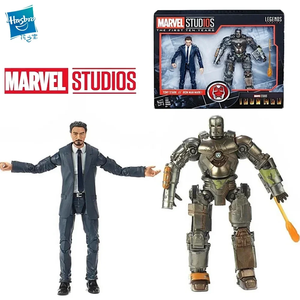 

Hasbro Marvel Legends The First Ten Yeas Iron Man Tony Stark & Mark 1 6 Inches 16Cm Children's Toy Gifts Collect Toys