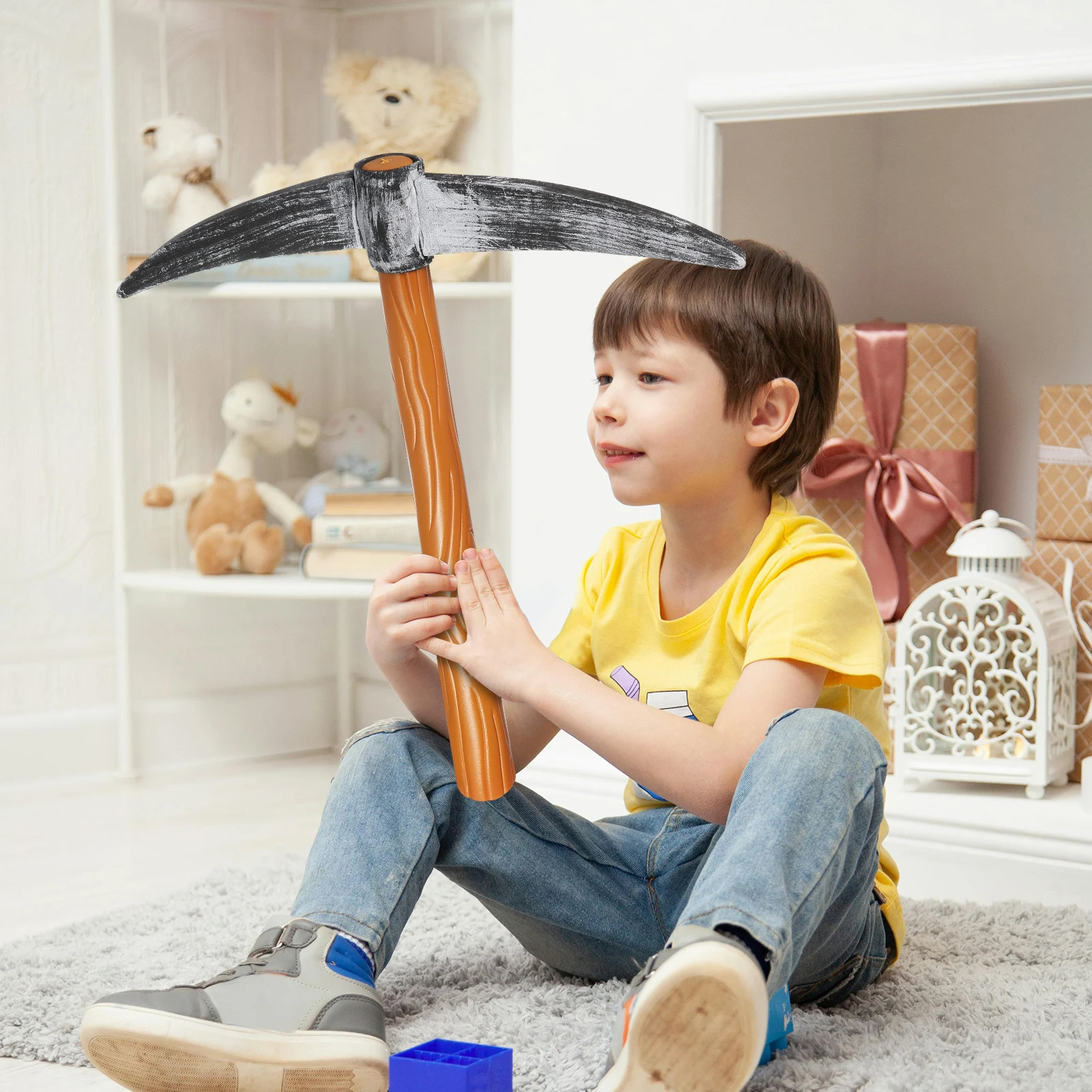 

1pc Foam Prop Decorative Party Photo Booth Fake Cross-shaped Axe Shovel Costume Toy Sponge Material Festival Stage