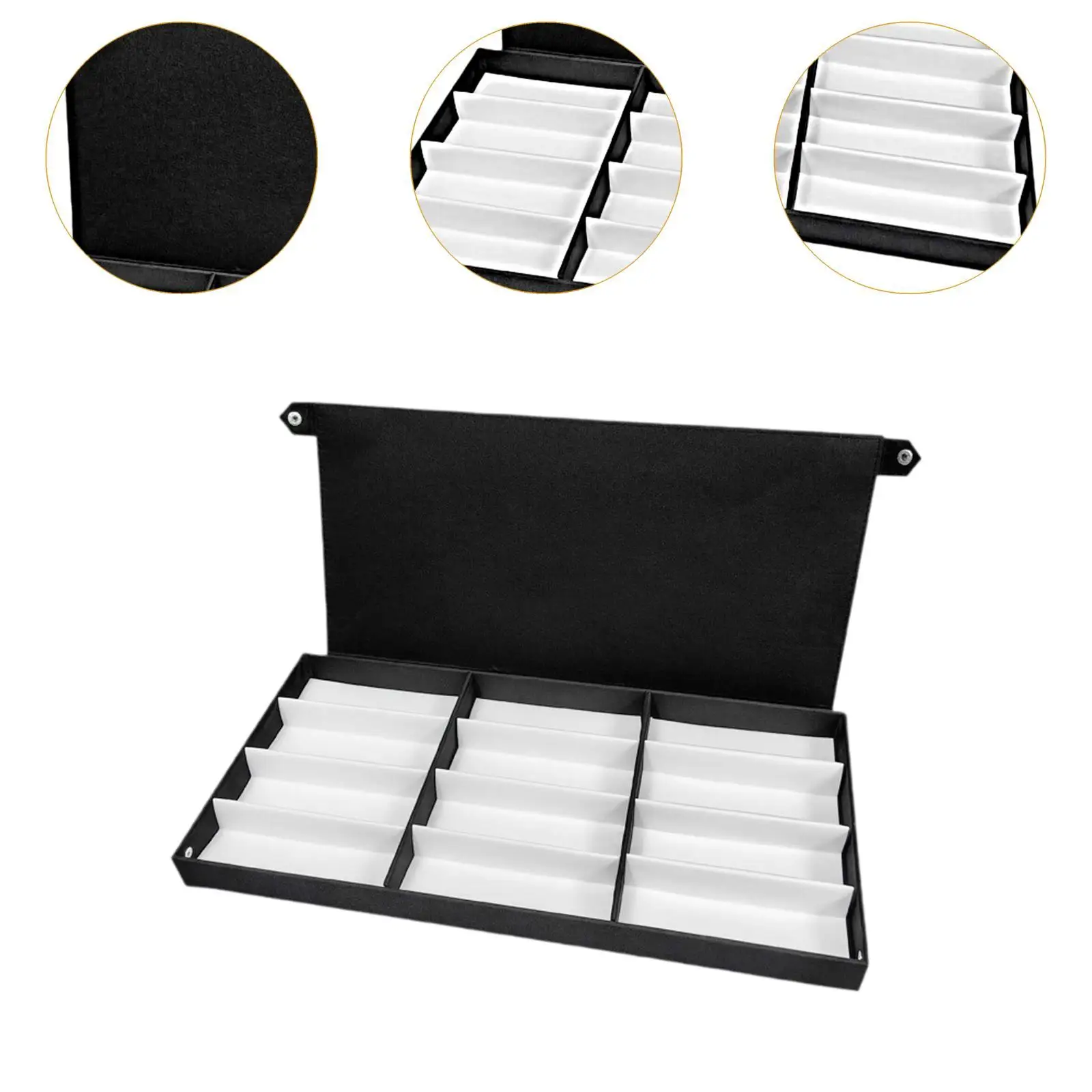 Glasses Display Box 12 Slot Sunglass Organizer for Drawer Desktop Closet