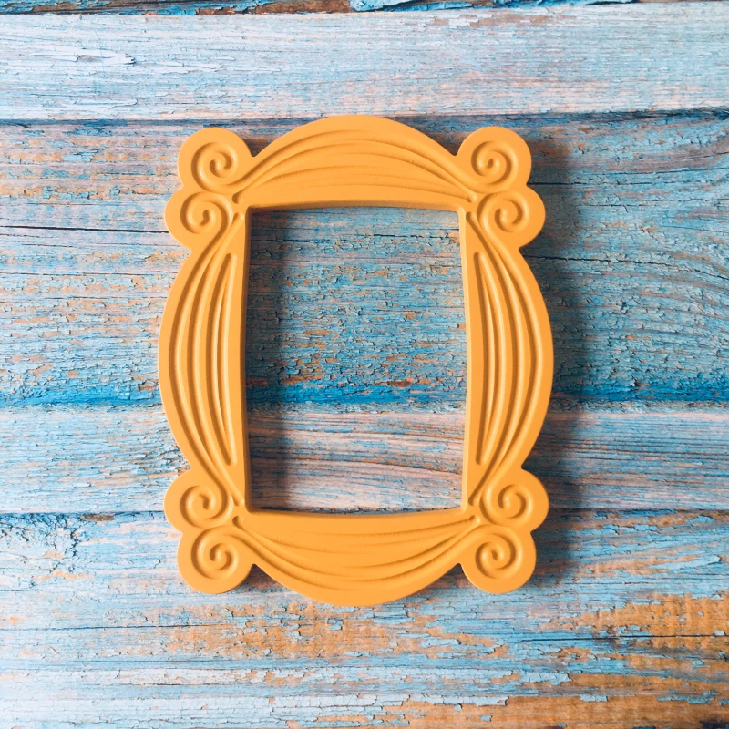 TV Series Friends Handmade Monica Door Frame Wooden Yellow Photo Frame Collection Home Decor Collection Cosplay Gift