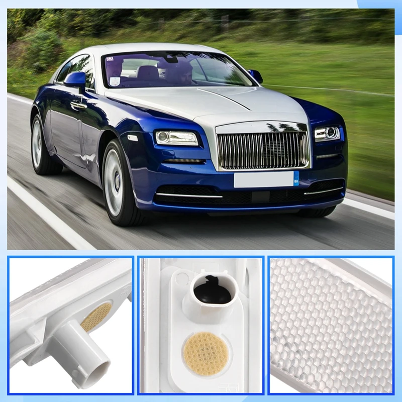 Car Front Side Marker Light Fender Light Cover For Rolls Royce Ghost RR4 Wraith RR5 Dawn RR6