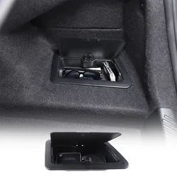 ABS Black For BMW 5 Series G60 2024 2025 Car Rear trunk Side Storage Box Multi functional Storage Box Car Interior Accessories