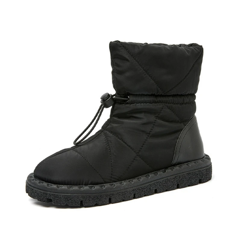 Stivali da donna Stivali da neve in pelliccia calda per scarpe invernali Donna Comfort Casual Scarpe in cotone alla caviglia Calzature Botines De