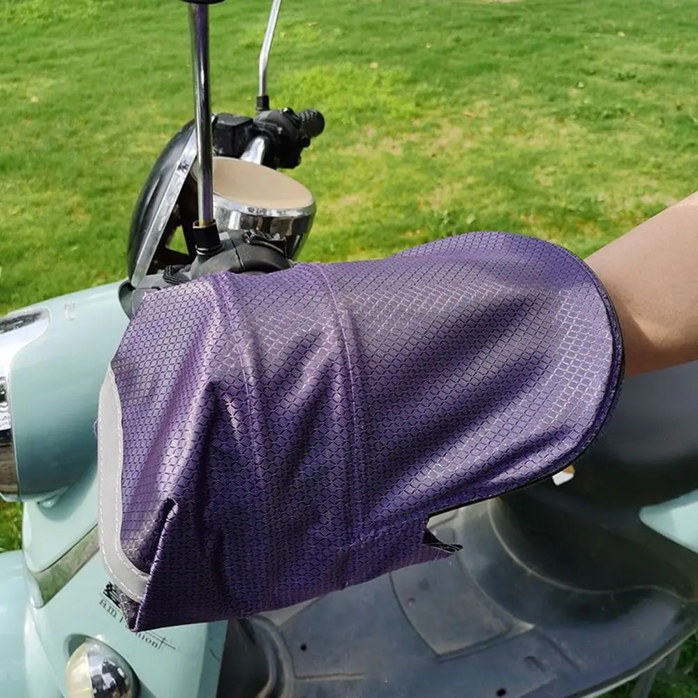 مظلة قفازات واقية من الشمس للمركبات الكهربائية ، أغطية مقبض مقاوم للرياح مقاوم للماء ، غطاء قضيب بمقبض جيد التهوية