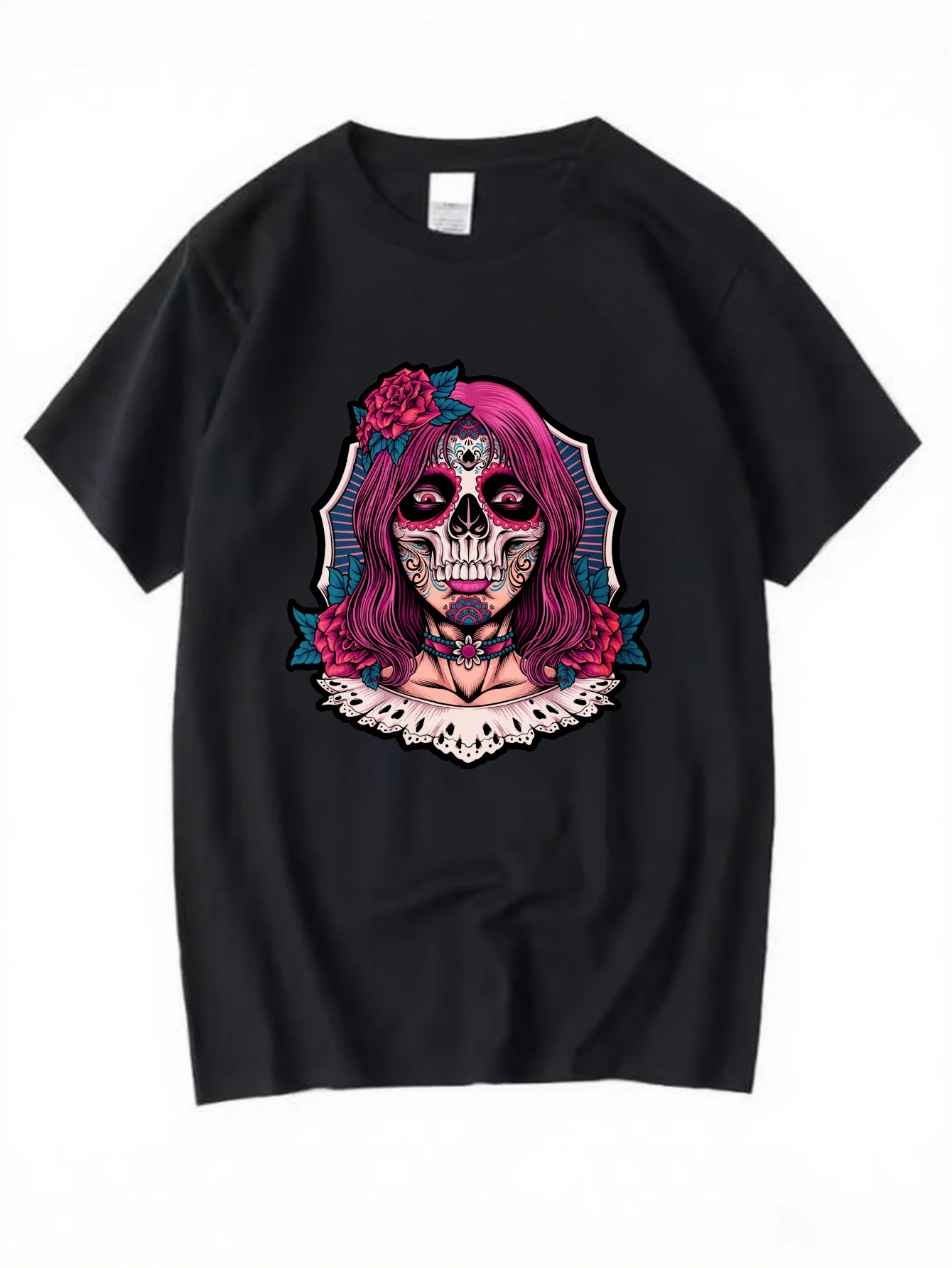 

Men's Anime Girl Graphic T-Shirt Harajuku Street Style Casual Cotton Tops