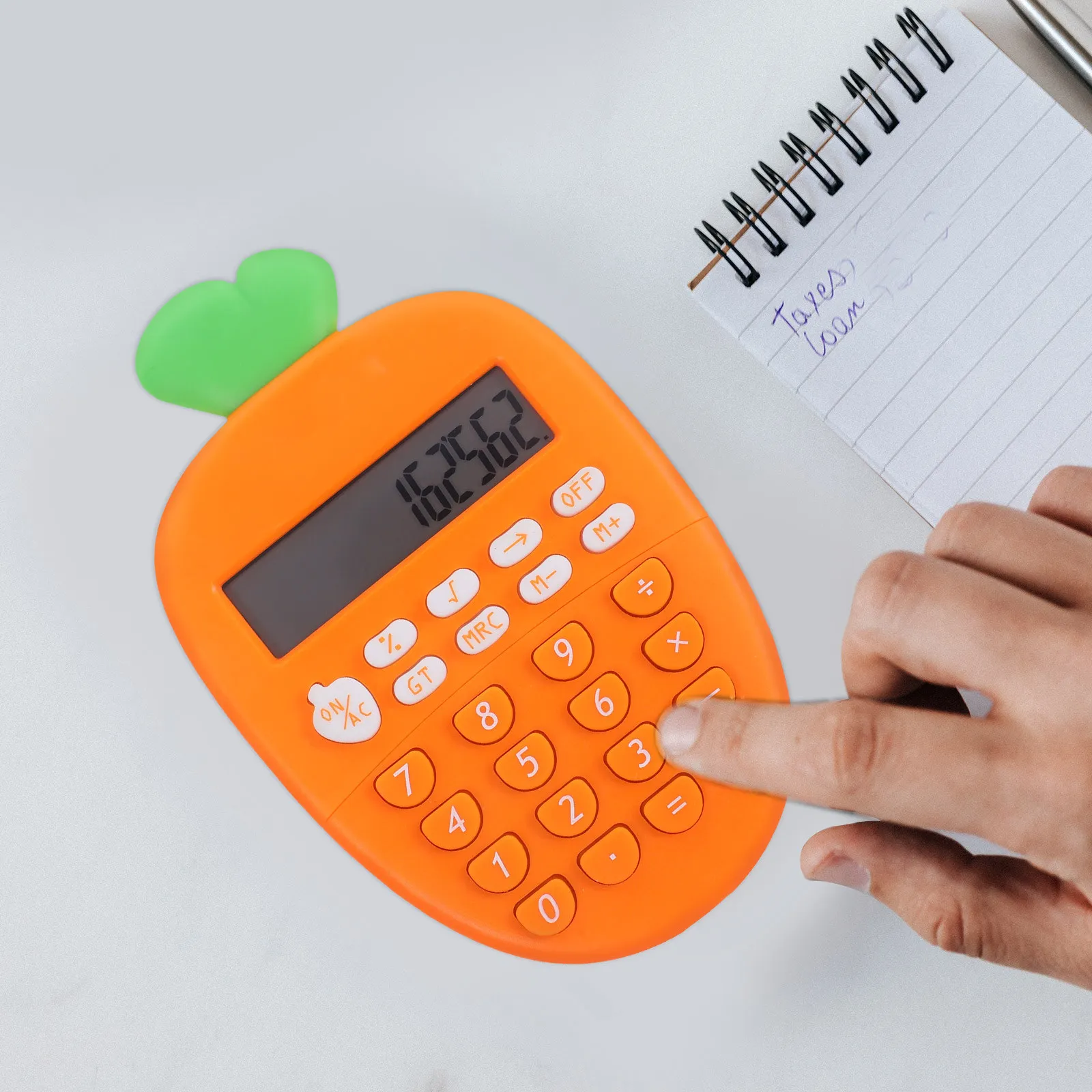 Lovely Desktop Calculator 12-Digit Clear Display Sturdy Build Compact Size Easy Carry Adorable Design for Office Accounting