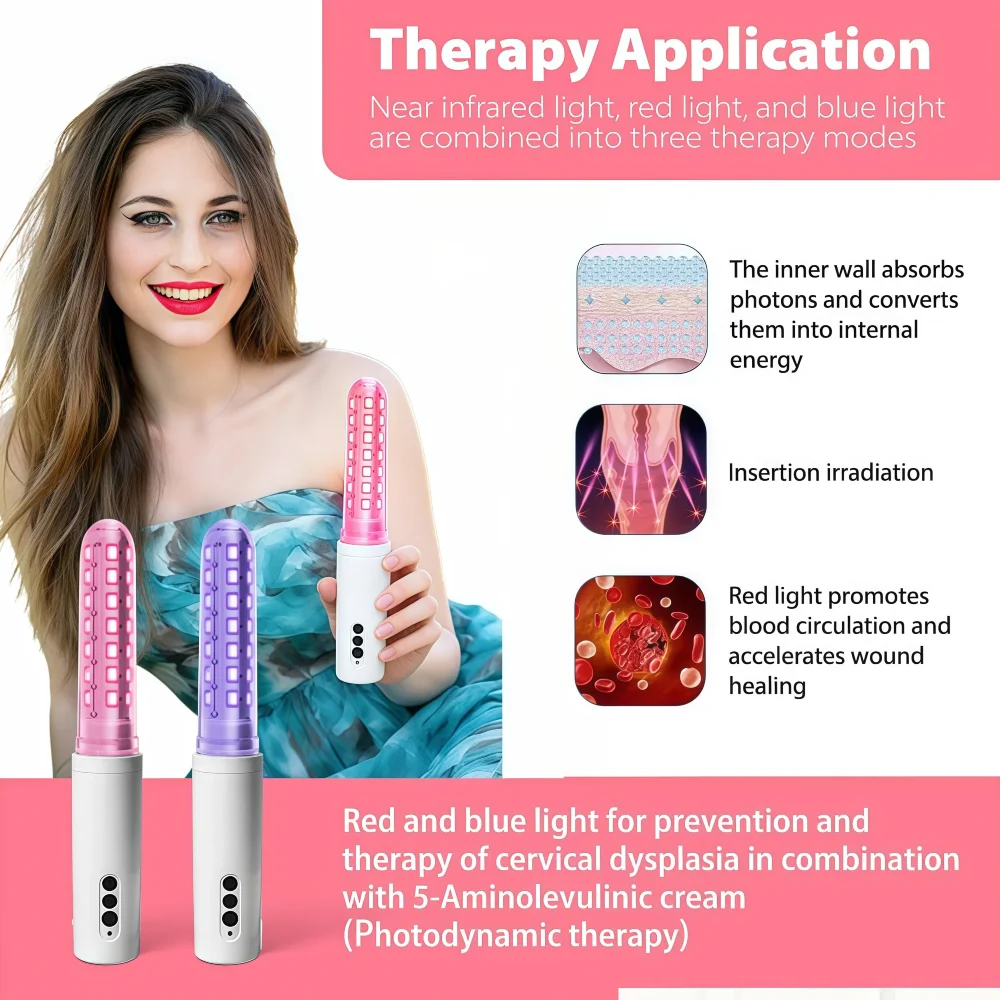 

Hygienic Vaginal Health Laser, Cold Light Therapy Device for Women, Designed for Anti-Bacterial Care and Vaginitis Treatment