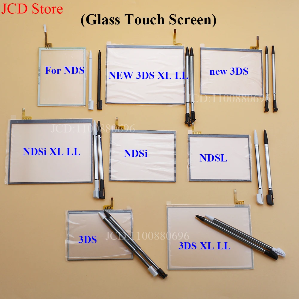 1Sets Touch Screen Panel Display Digitizer Glass For NDS Lite NDSL NDSi LL XL For 3DS 3DSLL 3DSXL New 3DS XL LL  PAD Console