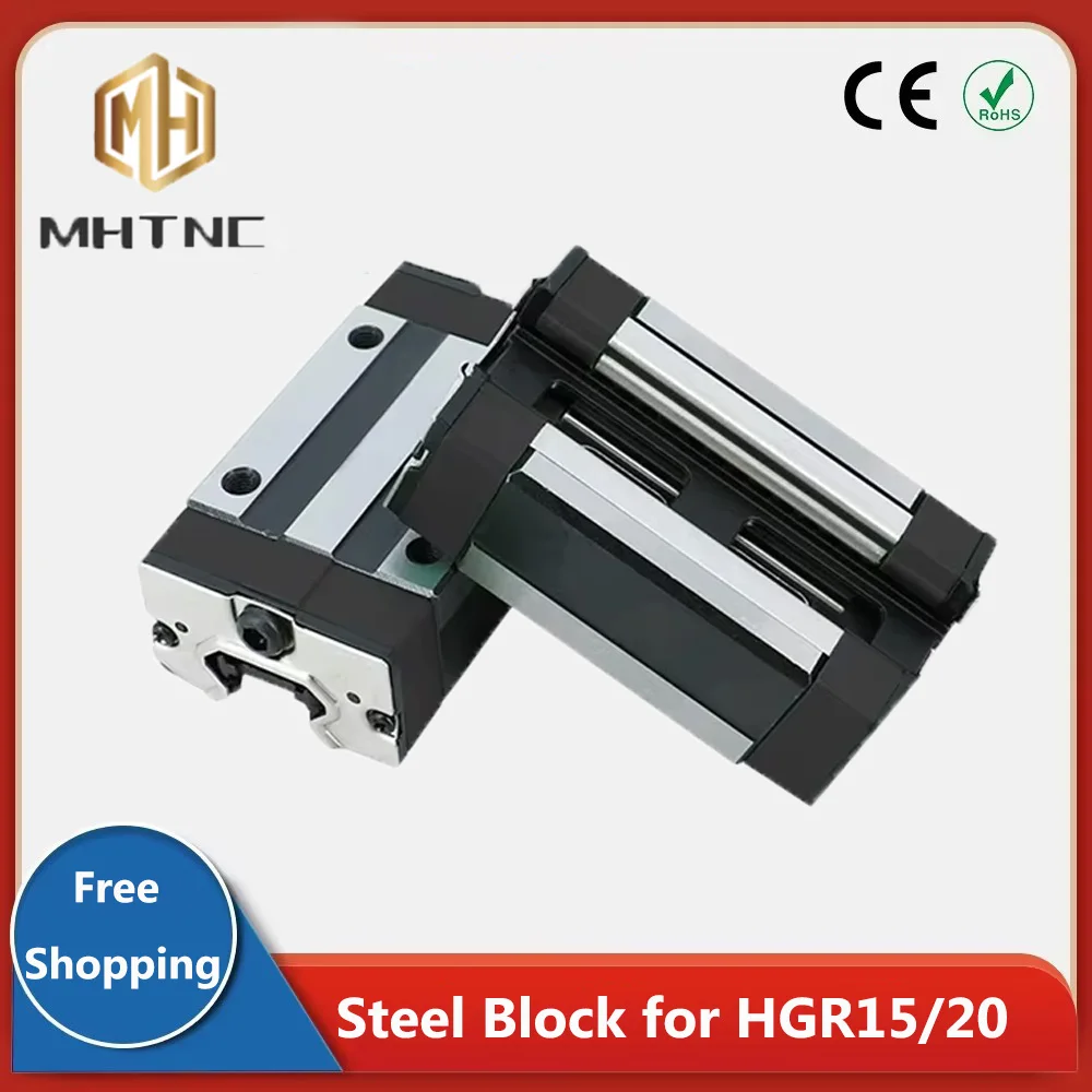 

4PCS/lot Steel Cage Carriages HGH15CA HGH20CA HGW15CC HGW20CC for HGR20 Linear Guide Rail Block Fit HIWIN HR15 HR20 Guide ForCNC