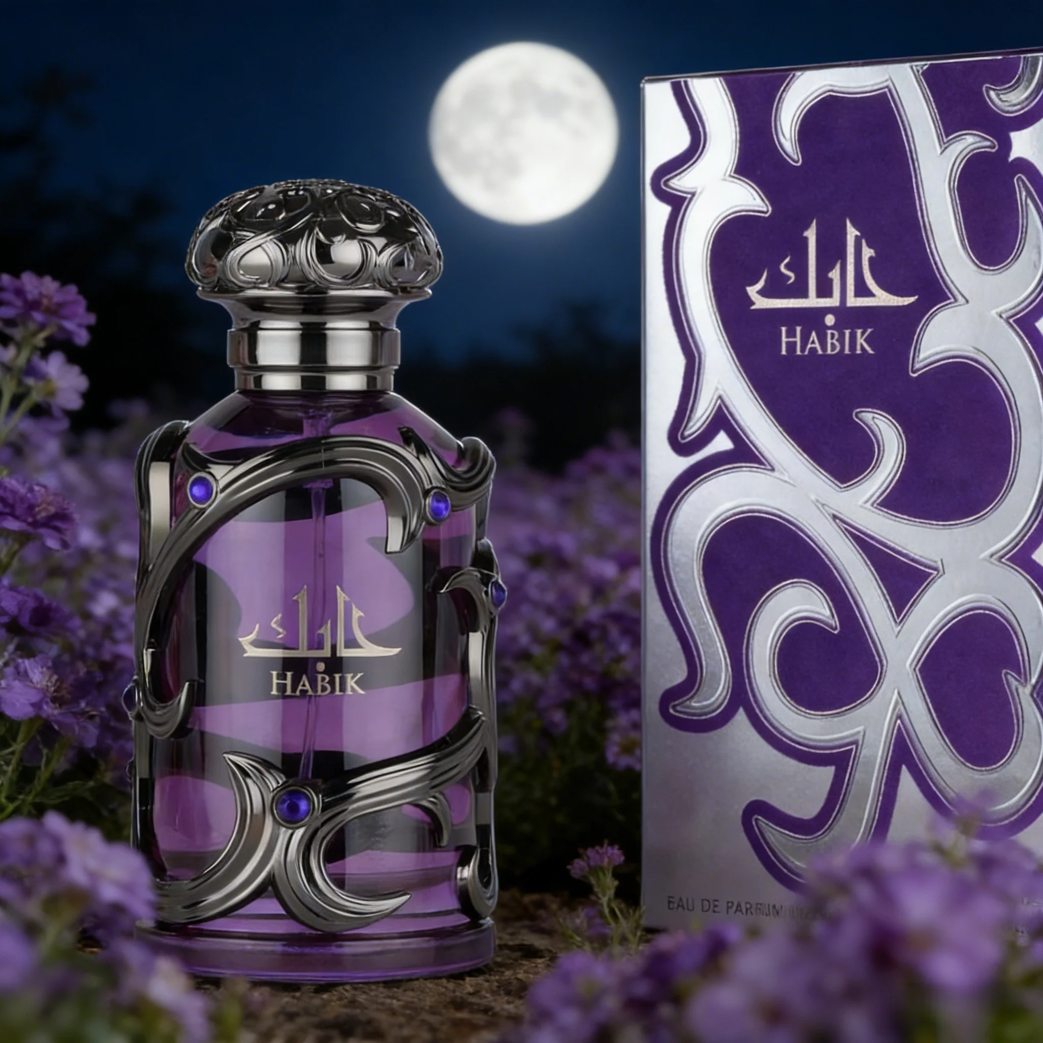 

Habik Eau de Parfum 100ml, Rich Oriental Floral Spicy Women's Perfume, Long Lasting Luxury Fragrance, Perfect Holiday Gift