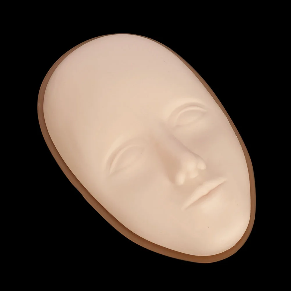 5D Makeup Practice Mask Silicone Facial Tattoo Training Head Permanent Makeup Lip Eyebrow Lash Tattoo Skin Mannequin Face Head