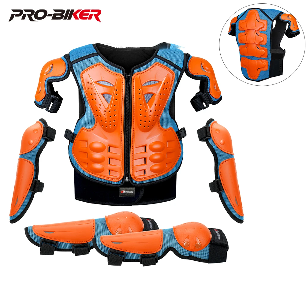 

Motorcycle Armor For Kid's Chest Vest Protection Outdoor Sport Motocross Body Armor Riding Protective Gears Height 110-160CM