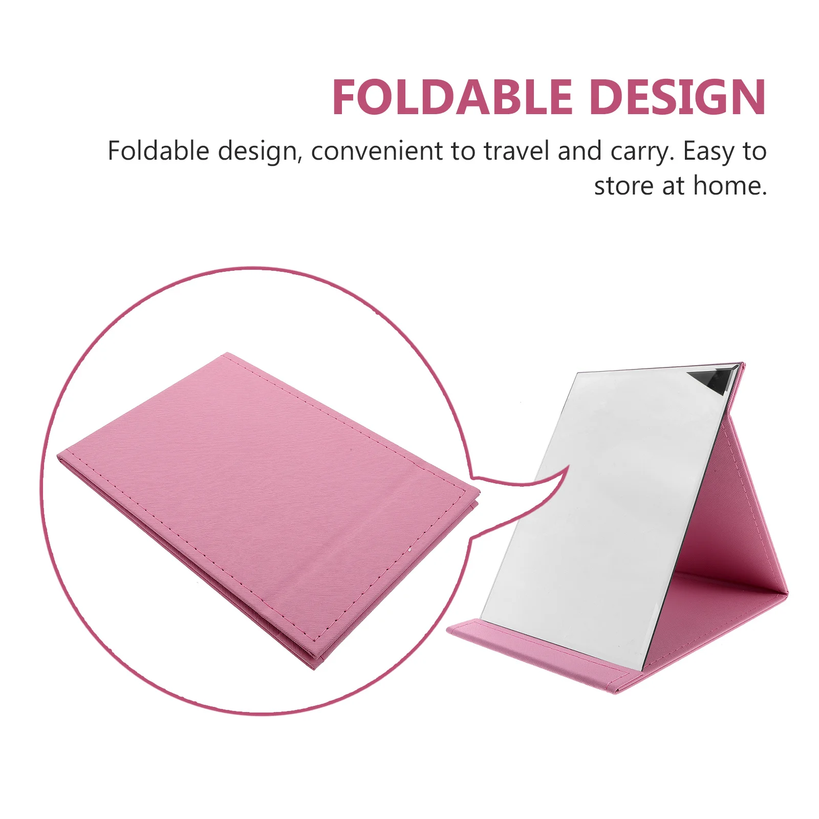 

Practical Folding Desktop Makeup Mirror Vintage Bedroom Dresser Vanity Mirror Dressing Table Adorn Makeup Supply