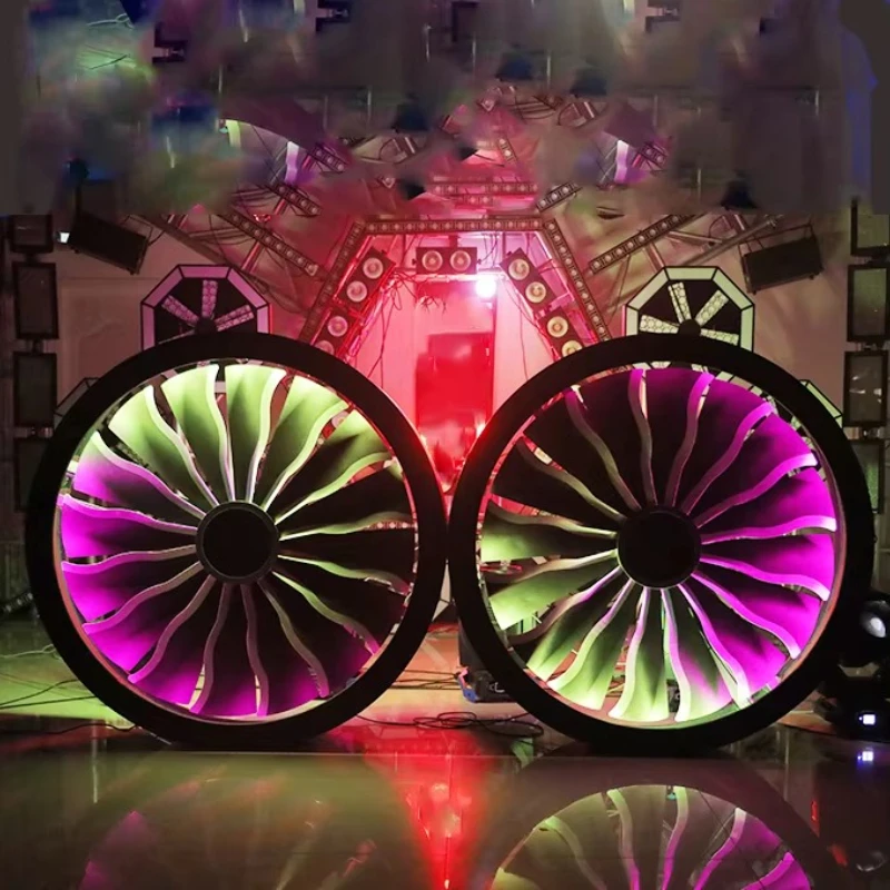 

Large industrial style 3D fan LED metal aircraft propeller for interior wall pendant decoration
