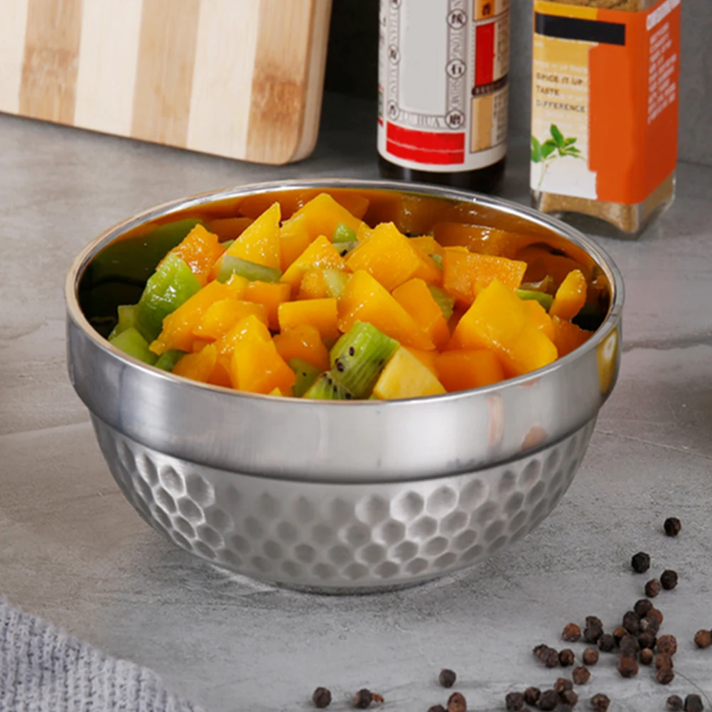 

Insulation Bowl Large Stainless Steel Mixing Soup Bowls Insulated Serving Nesting Round