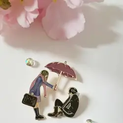 Bond enamel brooch - You are my most important friend