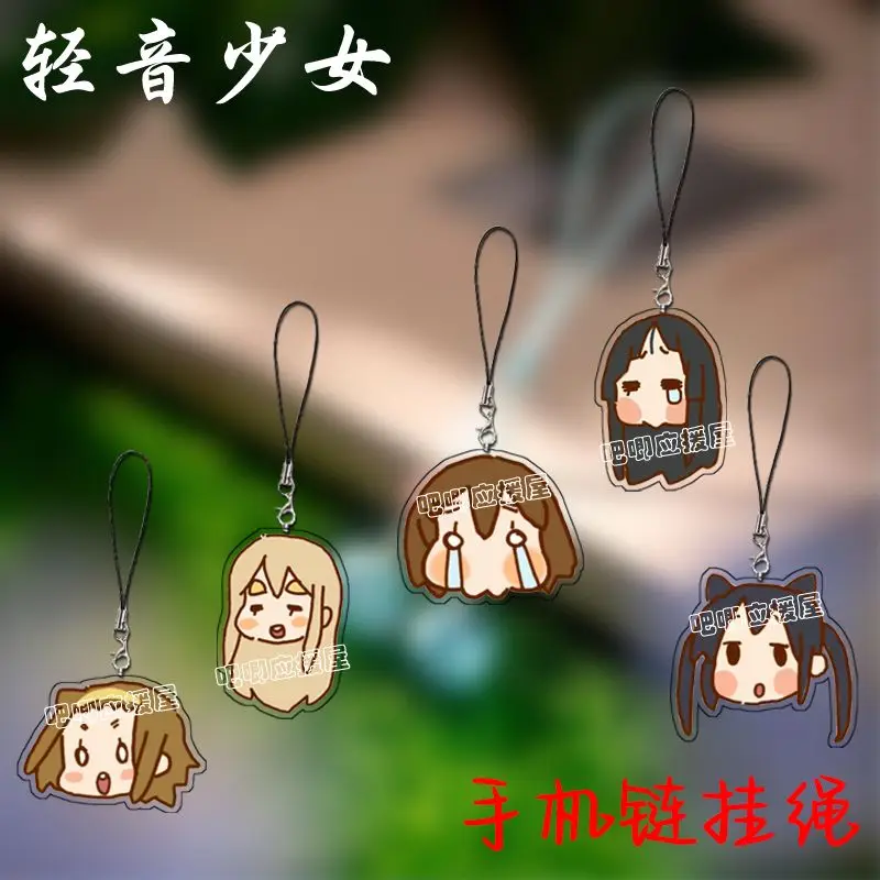 k-on-cordao-para-celular-akiyama-mio-pingente-requintado-para-bolsas-acessorios-derivados-de-animacao-kawaii-presentes-para-amigos