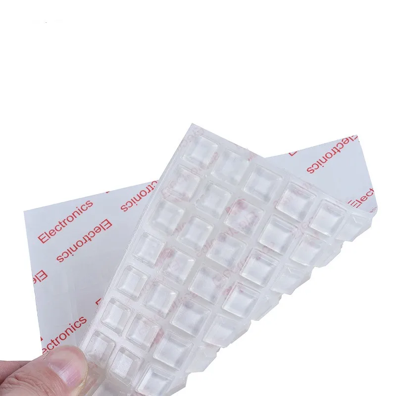 Paraurti per porta dell'armadio Cuscinetti trasparenti autoadesivi resistenti Fermaporta in silicone morbido Ammortizzatore muto Cuscino per mobili