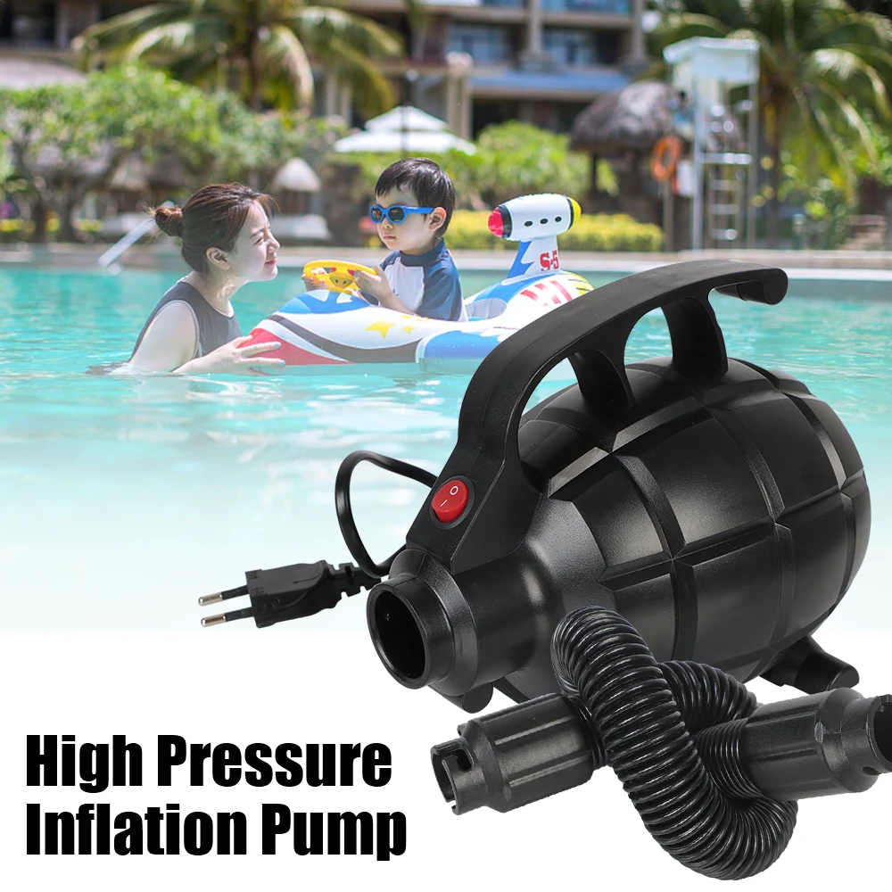 

220V Electric Air Pump Air Bed Air Inflation Tool 600W Air Compressor Portable EU/US Plug Home Household Camping Utility Tool